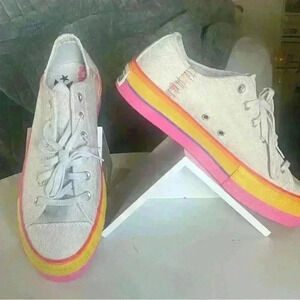 Chuck Taylor All Star Women's Converse Lift Low 'Rainbow - Vintage Size 11 NWOT